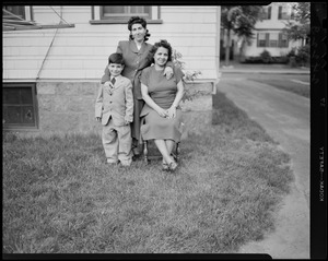 Mrs. Ester Tangookian and Peter [and Mrs. Alice Mahakian]