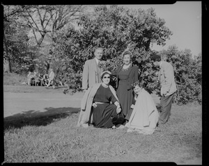 Kerop, Artemis and Jean Nahabedian. Levon and Agnes Mooradian at Arnold Arboretum