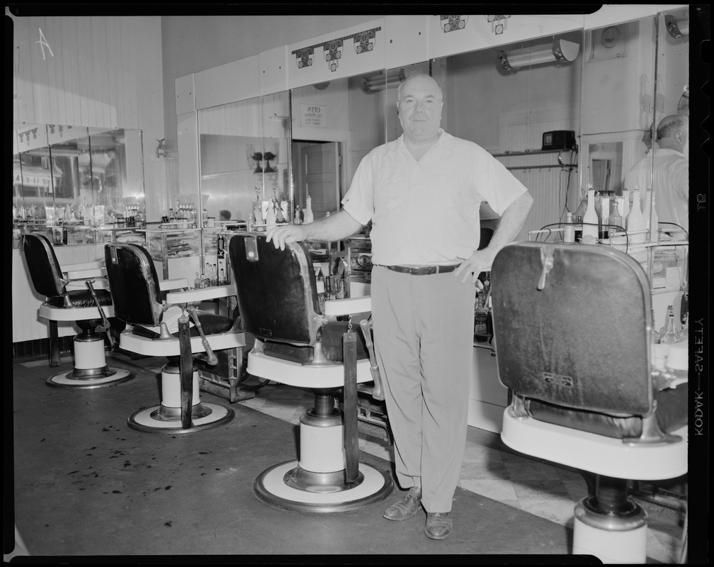 Paul, barber shop, 383 Centre St. Digital Commonwealth