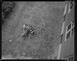 Lawn diging [i.e. digging]
