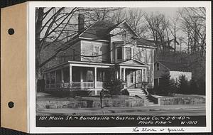 101 Main Street, house, Boston Duck Co., Bondsville, Palmer, Mass., Feb. 8, 1940