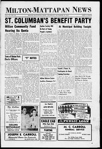 Milton Mattapan News, November 13, 1947