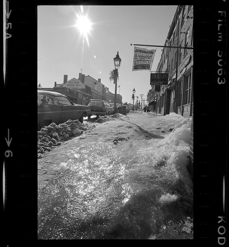 State Street sidewalk ice