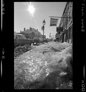 State Street sidewalk ice