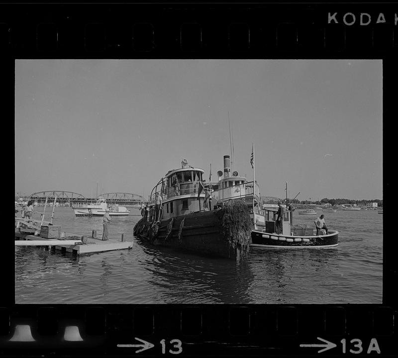 Steamship Sabino launch day