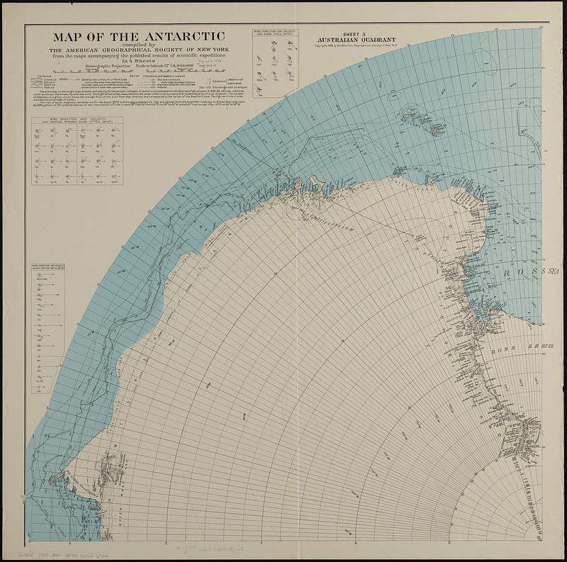 Map of the Antarctic