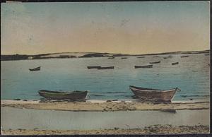 Harbor and sand dunes, Wellfleet, Cape Cod, Mass.