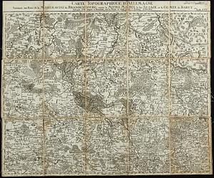 Carte topographique d'Allemagne
