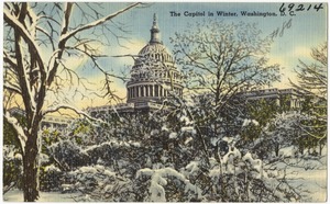 The capitol in winter, Washington, D. C.