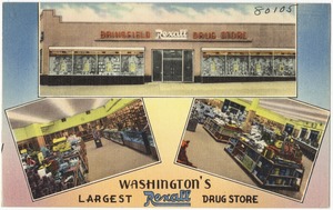 Brinsfield's Rexall Drug Store, Washington's largest Rexall Drug Store