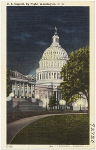 U. S. Capitol, by night, Washington, D. C.