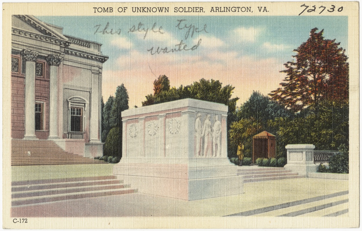 Tomb of the Unknown Soldiers, Arlington, VA.