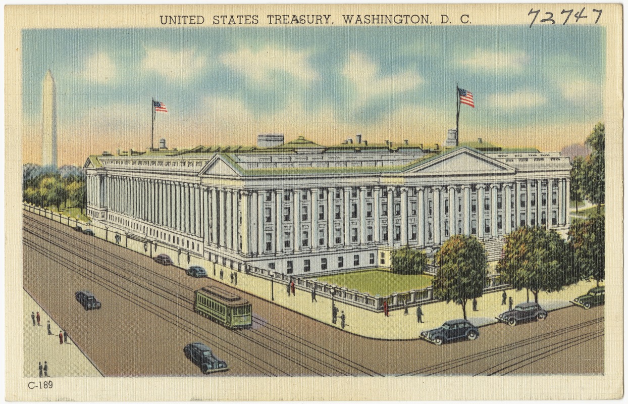 United States Treasury, Washington, D. C.