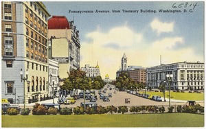 Pennsylvania Avenue from Treasury Building, Washington, D. C.