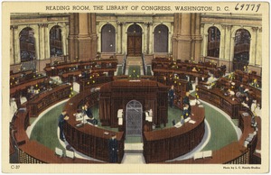 Reading Room, The Library of Congress, Washington, D. C.