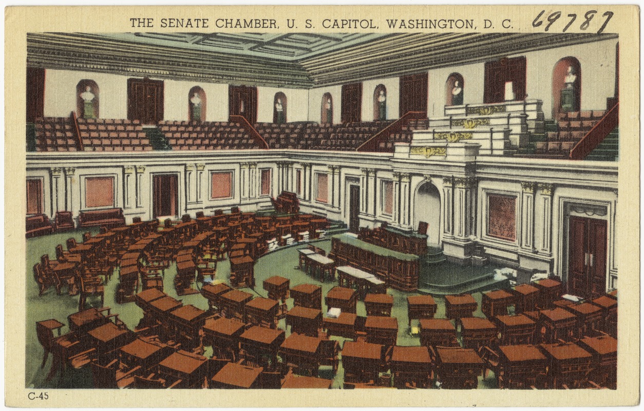 The Senate Chamber, U. S. Capitol, Washington, D. C. - Digital Commonwealth