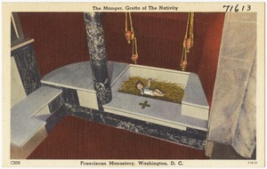 The Manger, Grotto of the Nativity, Franciscan Monastery, Washington, D. C.