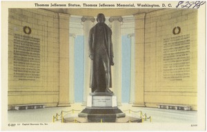 Thomas Jefferson Statue, Thomas Jefferson Memorial, Washington, D. C.