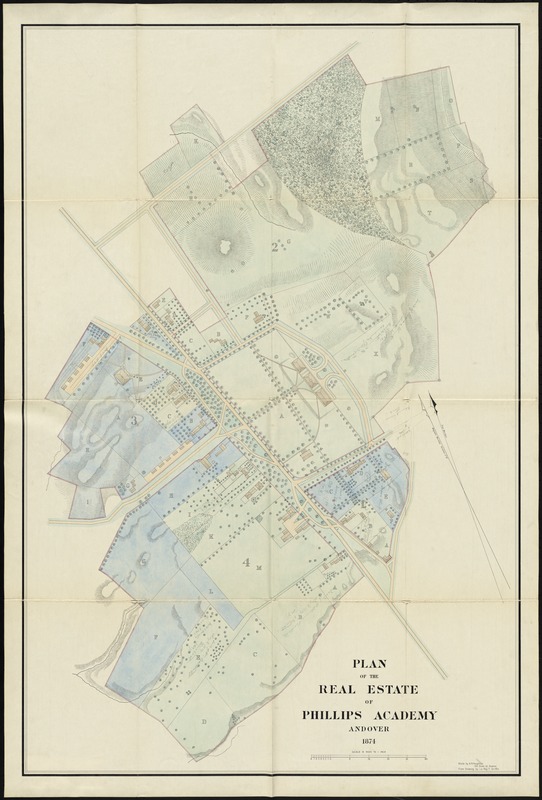 Plan of the real estate of Phillips Academy, Andover
