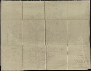 Plan of real estate belonging to Phillips Academy, Andover Mass.
