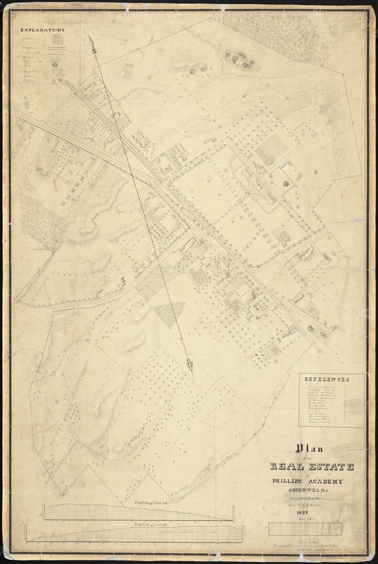 Plan of the real estate of Phillips Academy, Andover, Ms.