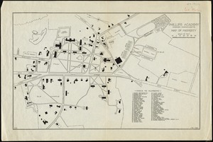 Phillips Academy, Andover, Massachusetts, map of property
