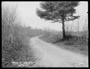 Weston Aqueduct, Potter Street, looking westerly, Framingham, Mass., Apr. 29, 1901