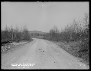 Weston Aqueduct, Water Street, looking northwesterly, Framingham, Mass., Apr. 29, 1901