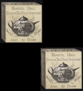 Tickets to Boston Tea Party Centennial