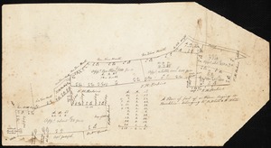 Plan of part of a farm lying in Brookline belonging to B. White and W. White
