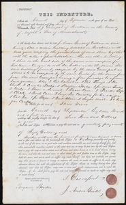 Lease given by Joseph Davenport to J. Anson Guild