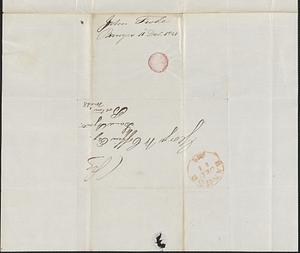 John Fiske to George Coffin, 11 December 1841