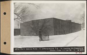 Otis Co., Ware Mills, storehouse #2, looking northwesterly, Ware, Mass., Jan. 30, 1936