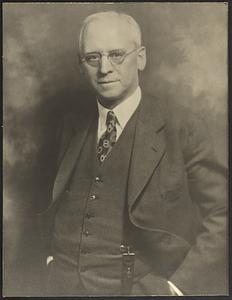 Portrait photograph of Frank E. Winsor (1870-1939), Mass., ca. 1930