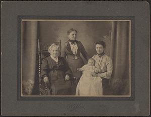 Four generation family portrait
