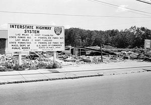 Interstate 195 construction, New Bedford