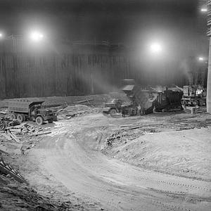 Hurricane Barrier construction, New Bedford