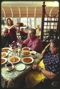 Dining at Sherrill House, Jamaica Plain