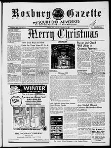 Roxbury Gazette and South End Advertiser, December 22, 1960
