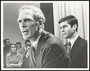 Kevin White- Dukakis press Conference. Sun Oct 24-at left is Whites sister in law.