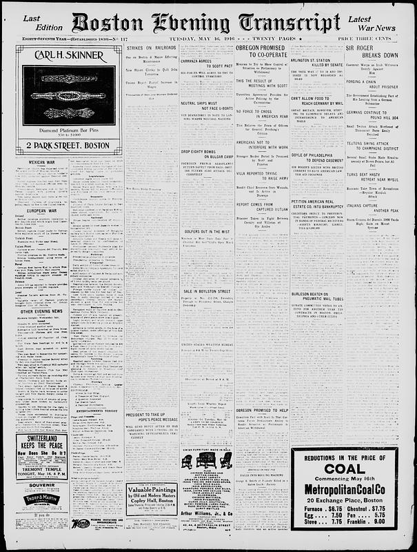 Boston Evening Transcript - Digital Commonwealth