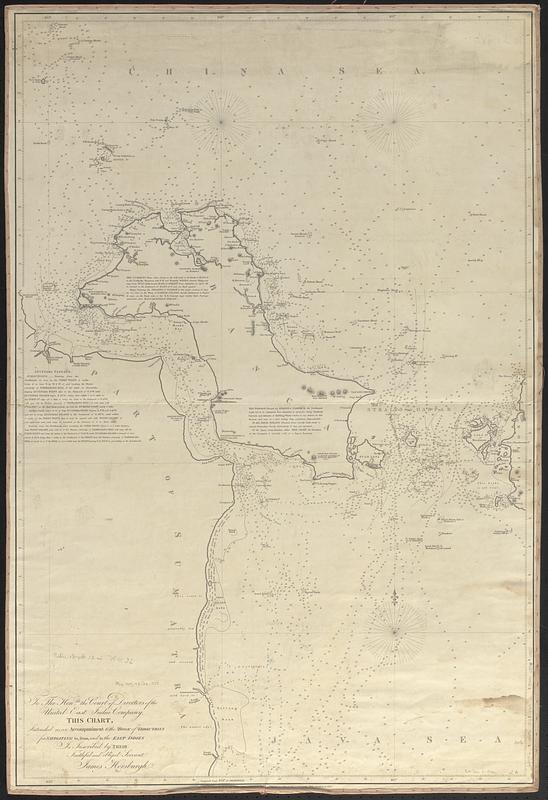 To the Honble. the Court of Directors of the United East India Company, this chart, intended as an accompaniment to the book of directions for navigating to, from, and in the East Indies