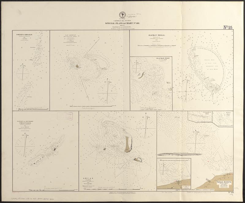 Caribbean Sea--Yucatan, special plans to chart no. 401