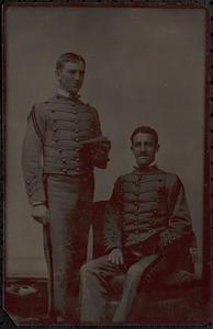 Portrait of two men in uniform