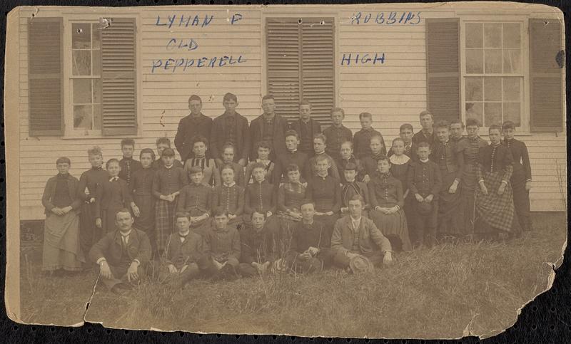 Students in front of High School