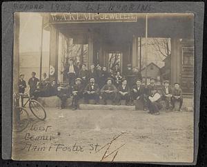 Group out front of W.A. Kemp, jeweler