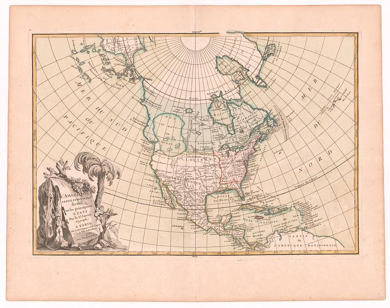 L'Amerique Septentrionale divisee en ses principaux etats