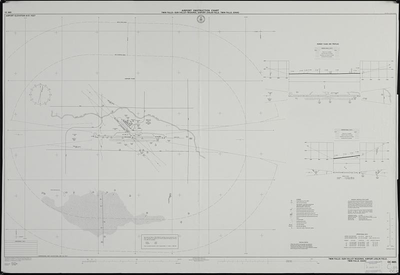 Airport obstruction chart, OC 885, Twin Falls-Sun Valley Regional Airport-Joslin Field, Twin Falls, Idaho