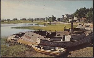 Abandoned fishing boats, Wellfleet, Mass.