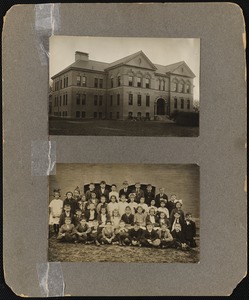 Francis School [above] group of students [below]